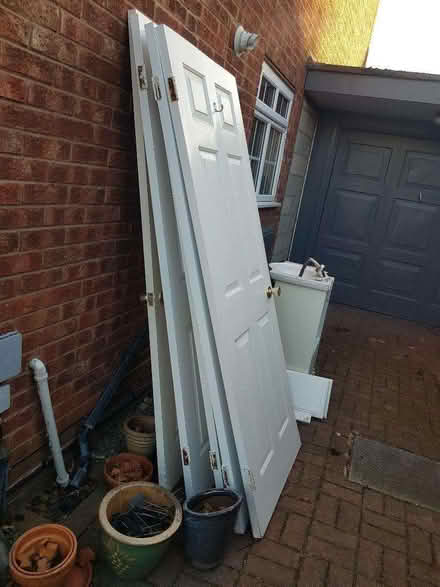 Photo of free 5 white inner house doors (Noctorum CH43) #3
