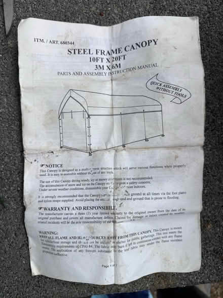 Photo of free Car Port (New Barnet) #3