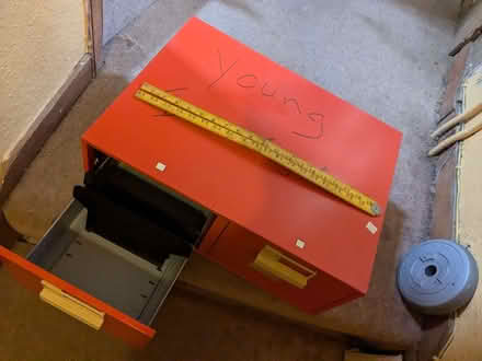 Photo of free Metal, 2 tray, filing box (AB24) #1