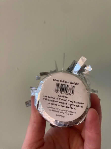 Photo of free Helium balloon weight (Abingdon) #2