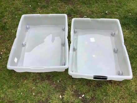 Photo of free Two underbed plastic drawers on wheels (The Nurserylands TW12) #2