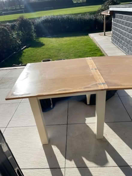 Photo of free Woden table (Elland, Huddersfield) #2