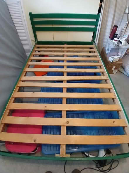 Photo of free 4 ft wood bed base (Dursley GL11) #1