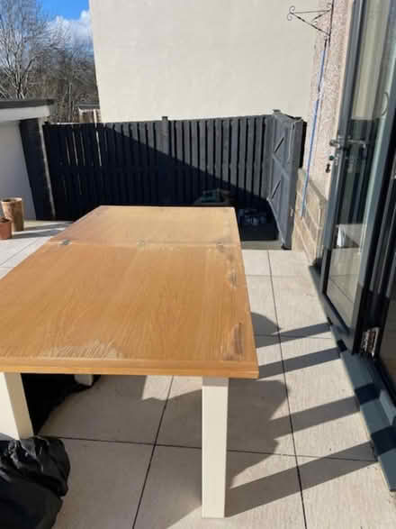 Photo of free Woden table (Elland, Huddersfield) #1
