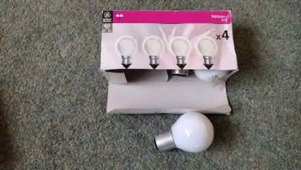 Photo of free 3 x new 40w golf ball BC light bulbs (Longbarn WA2) #1