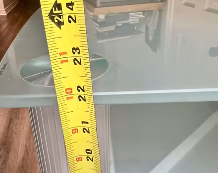 Photo of free Glass entertainment stand (N Dallas - Preston & LBJ) #2