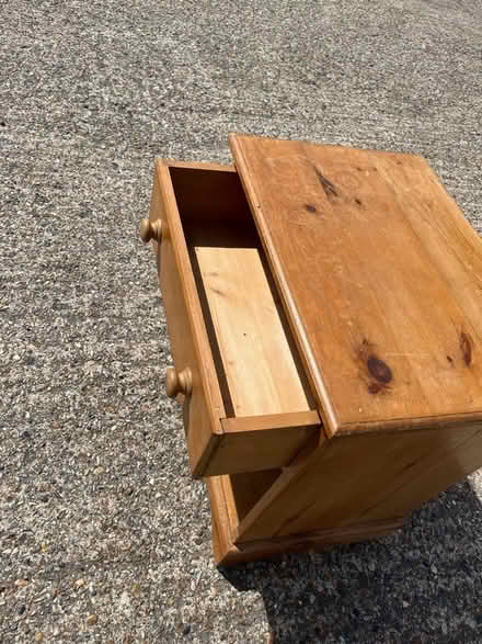 Photo of free Pine bedside table (Hertford Heath SG13) #3