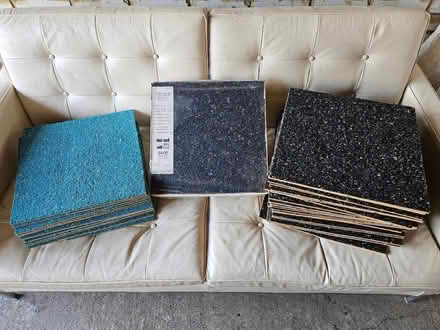 Photo of free Ikea Carpet Tiles Black & Turquoise (Bexhill TN39) #1