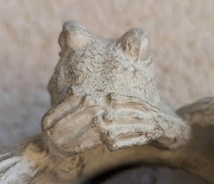 Photo of free Stone Frog Sculpture Candle Holder (1800 block of D ST NE) #3