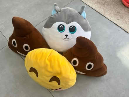Photo of free Emoji squidgy pillows cushions (Walton on the Hill KT20) #2