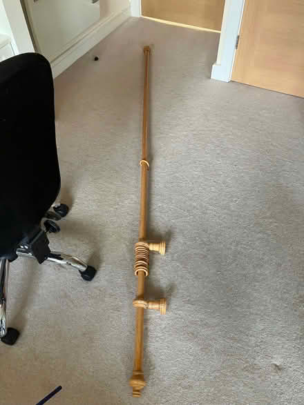 Photo of free Large curtain and wooden pole (Sprey Point TQ14) #1