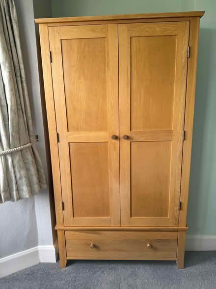 Photo of free TWO Solid Oak Wood Wardrobes - NOT identical. (Spring Park CR0) #1
