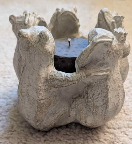 Photo of free Stone Frog Sculpture Candle Holder (1800 block of D ST NE) #1