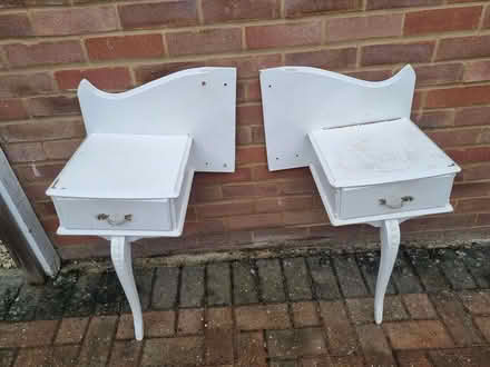 Photo of free two bed side tables suitable for up cycling (West Byfleet KT15) #2