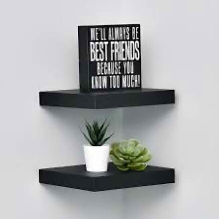 Photo of free Set of 2 10”x 10” floating shelves (Newtonville) #1