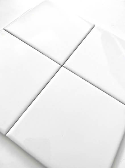 Photo of 6 x 6 inches plain white tiles (Reading RG2) #1