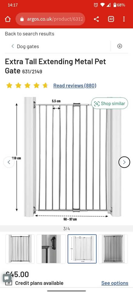 Photo of free Extra tall dog/ puppy/ pet gate (Lewes (near Prison)) #1