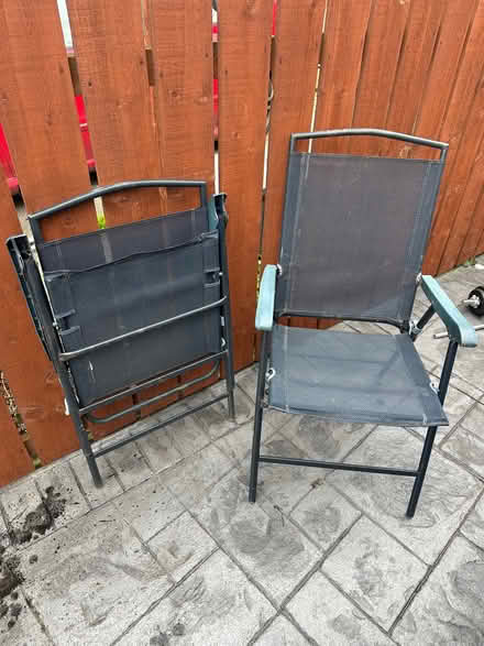 Photo of free Two foldable garden chairs (Longbrnton NT NE12) #1