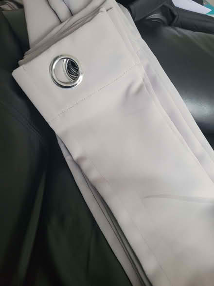 Photo of free Pair of grey blackout curtains (Woodlands Park MK41) #1