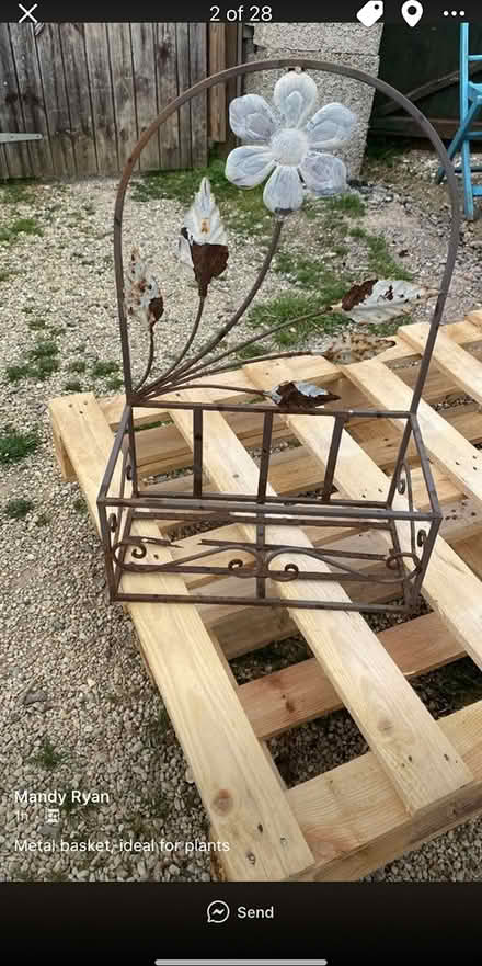 Photo of free Metal plant basket (Bishops Cleeve) #1