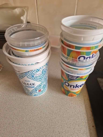 Photo of free Large quantity of yoghurt pots (Wayfield ME5) #1