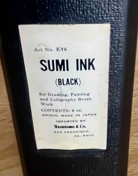 Photo of free Sumi Ink (Black) (Pt Richmond) #2