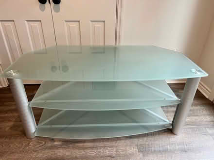 Photo of free Glass entertainment stand (N Dallas - Preston & LBJ) #1