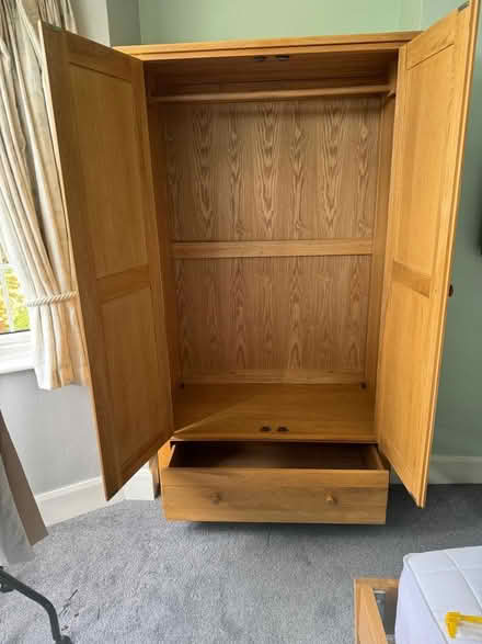 Photo of free TWO Solid Oak Wood Wardrobes - NOT identical. (Spring Park CR0) #2