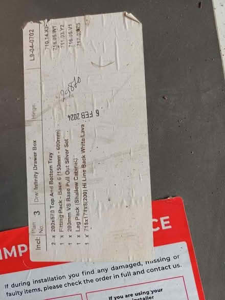 Photo of free 200mm kitchen cabinet (Walnut Tree MK7) #2