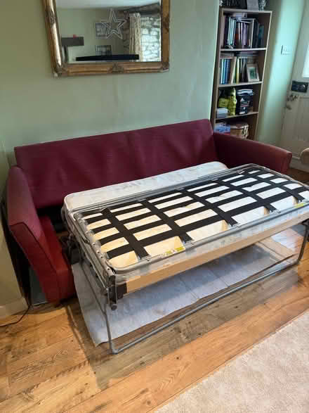 Photo of free 3 seater sofa bed (Forest Green GL6) #3