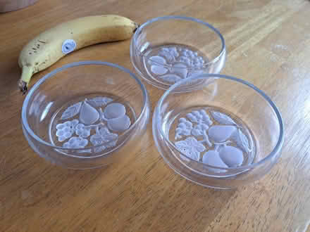 Photo of free Three glass bowls (Heswall) #2
