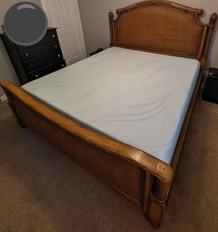 Photo of free Wooden king size bed frame (Tacoma) #1