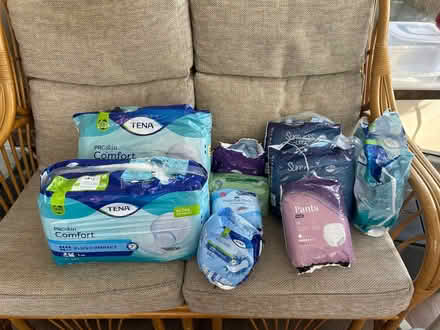 Photo of free Tena pads/ incontinent pants assortment (Borough Green TN15) #1