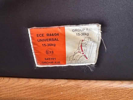 Photo of free Child car booster seat (Wilmslow SK9) #3