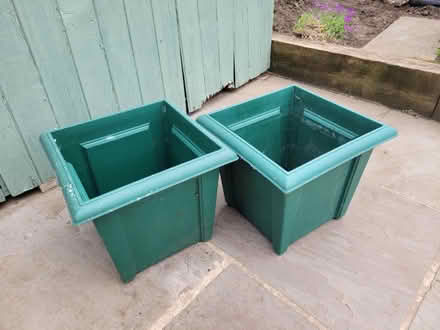 Photo of free 2 Plastic planters (Norton, Malton YO17.) #1