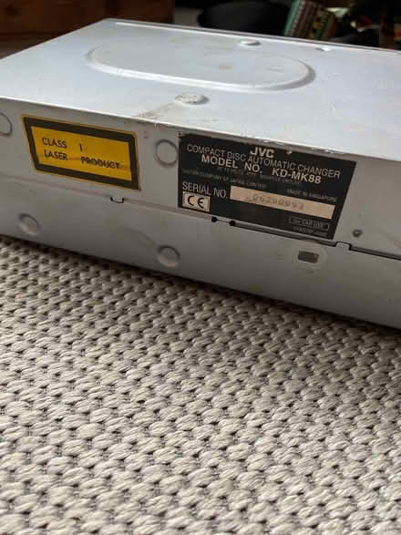 Photo of free JVC 12 - disc CD player for car (Cheltenham GL52) #4