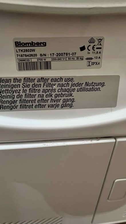 Photo of free Tumble dryer (Holbrook) #2