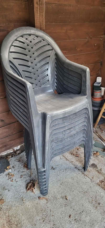 Photo of free 10 Garden chairs (CO16) #1