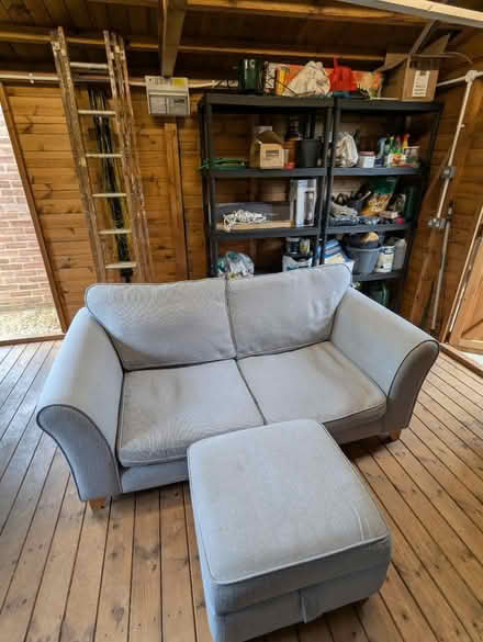 Photo of free DFS 2 seater sofa with footstool (Shefford, SG17) #1