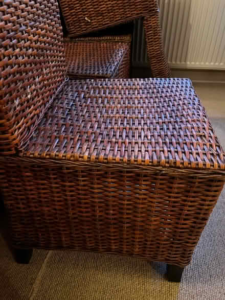 Photo of free Four wicker chairs (Stretton, Rutland LE15 7) #2