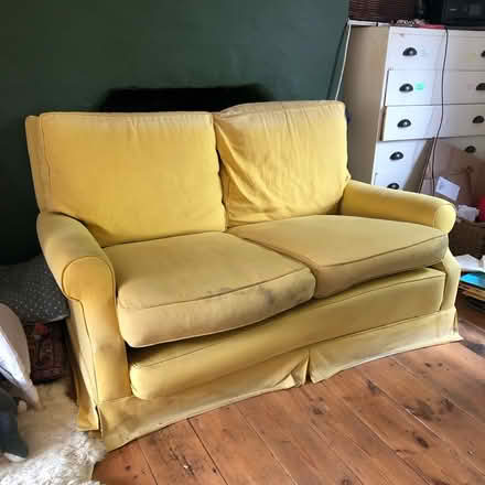 Photo of free High quality mustard sofa (Malling, lewes) #1