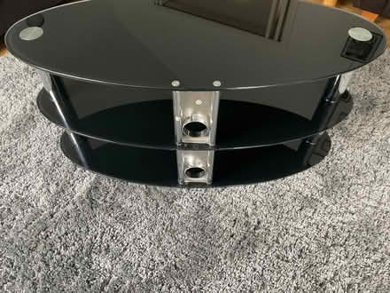 Photo of free Black Glass TV Stand (Waverton CH3) #2