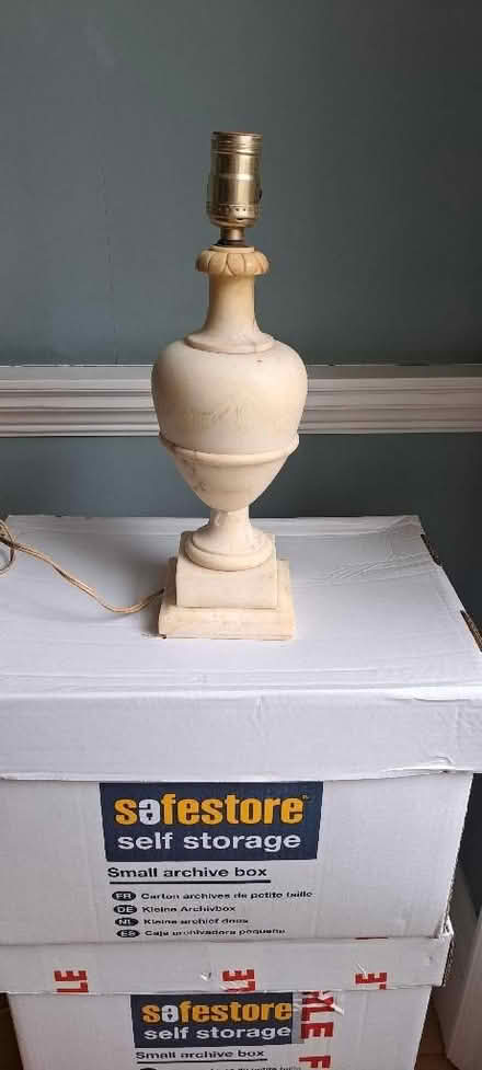 Photo of free Vintage alabaster lamp (Sion Hill) #1