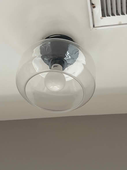 Photo of free Modern glass ceiling lamp (16th St Heights/Petworth) #1