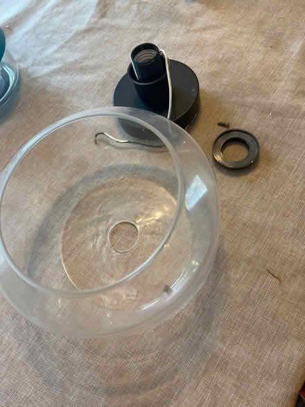 Photo of free Modern glass ceiling lamp (16th St Heights/Petworth) #2