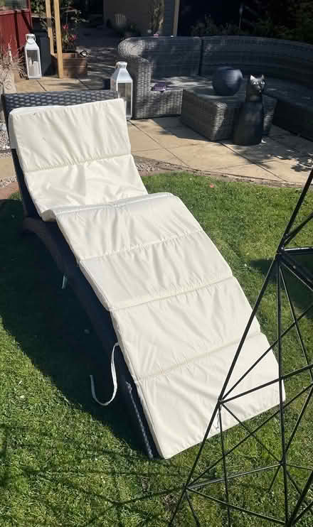 Photo of free Garden lounger with cushion (Normandy, GU3) #2