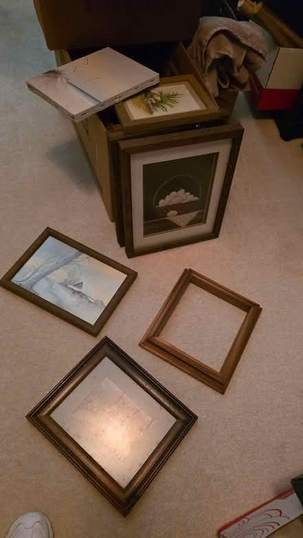 Photo of free Frames, wood, most with glass (I 20& I 285 Decatur) #2