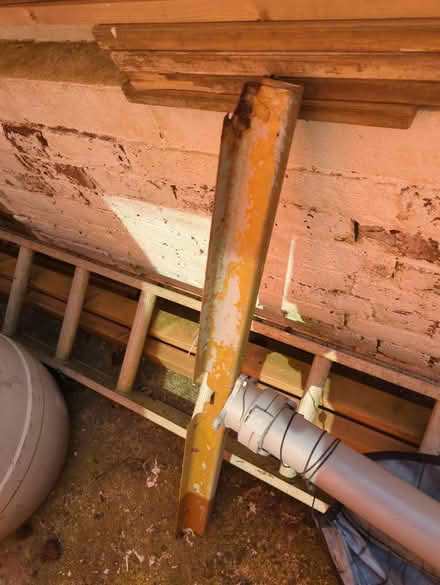Photo of free huge garden parasol + base weights (lancing) #1