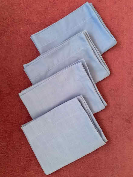 Photo of free 4 Blue Polycotton Pillow Cases (New Malden, KT3) #1