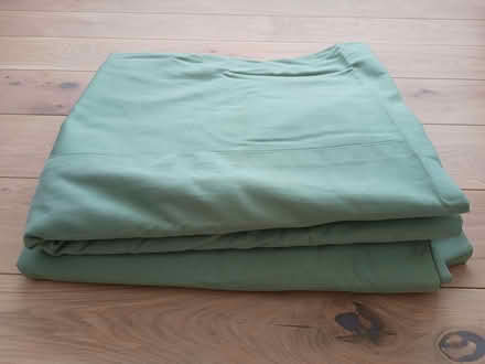 Photo of free Heavy, lined long green curtains. Marked. Need washing. (Risinghurst OX3) #3